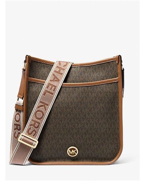 michael kors luisa large messenger bag|Michael Kors Luisa Large Signature Logo Messenger Crossbody .